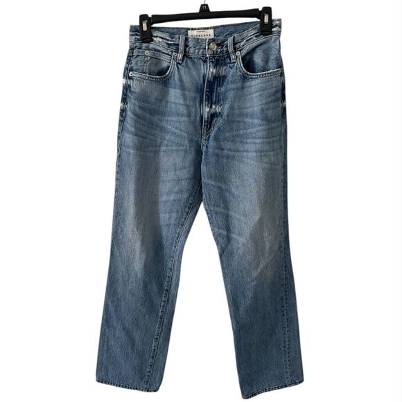 SLRVLAKE Women’s straight Leg Blue Denim Jeans Size 26 - Picture 2 of 7